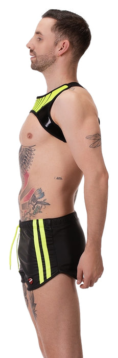 Short Byron Laboratory Noir-Jaune fluo