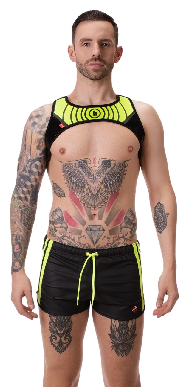 Short Byron Laboratory Noir-Jaune fluo