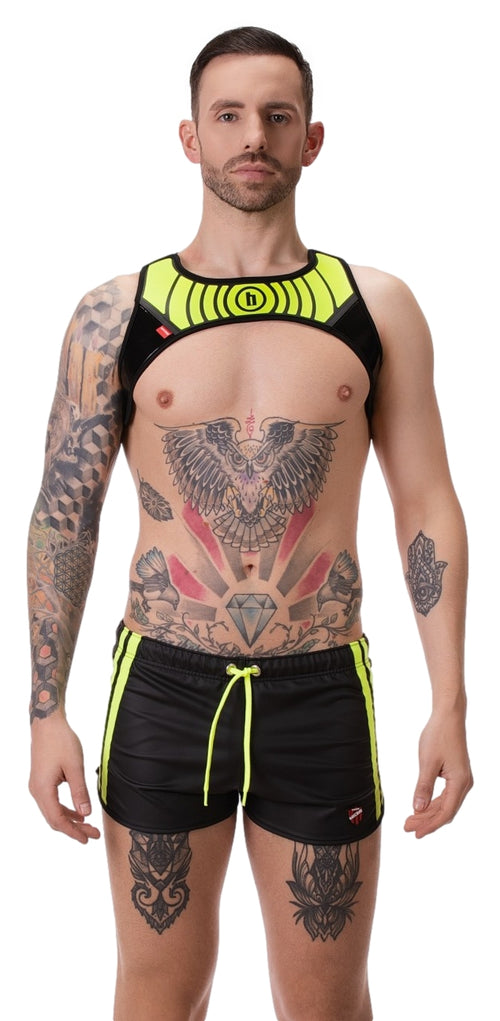 Short Byron Laboratory Noir-Jaune fluo