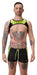 Short Byron Laboratory Noir-Jaune fluo