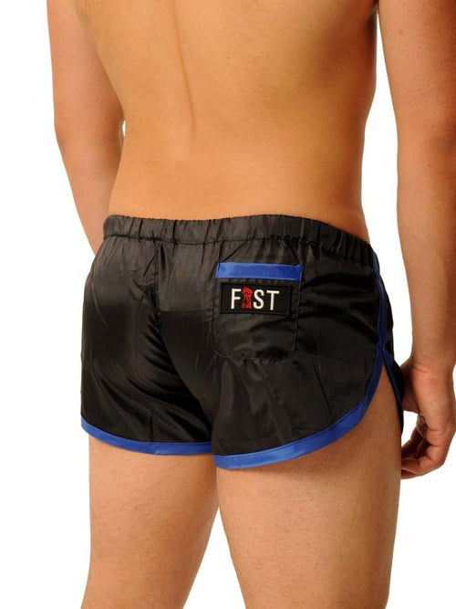 Short court Fist Noir-Bleu