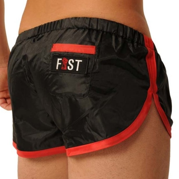 Short court Fist Noir-Rouge