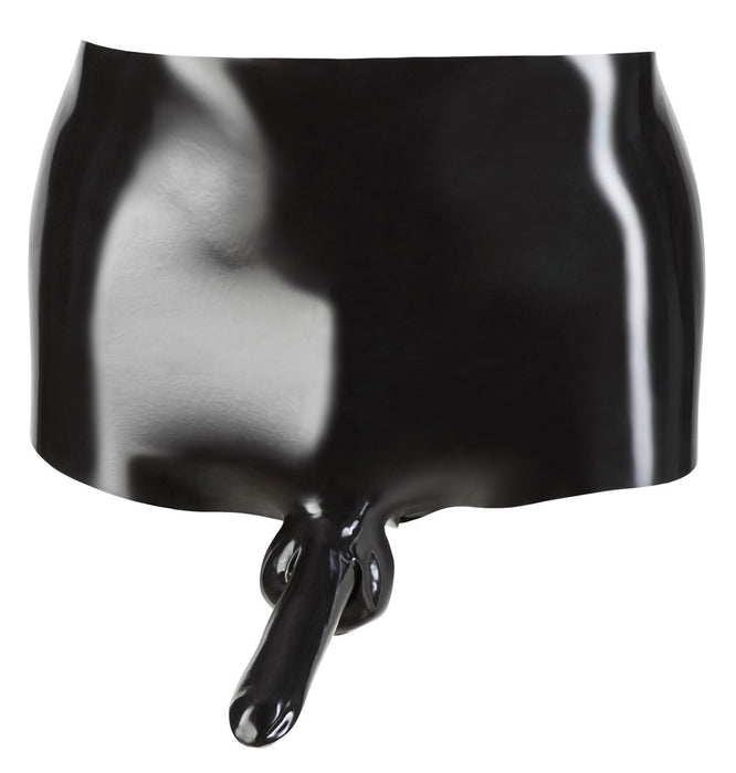 Short en latex avec Gaine de pénis