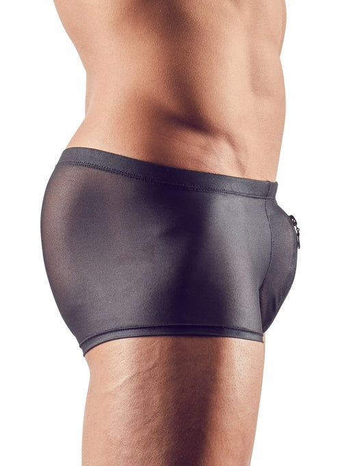 Shorty sexy à zip Hileo Noir