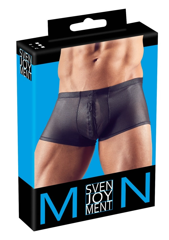 Shorty sexy à zip Hileo Noir
