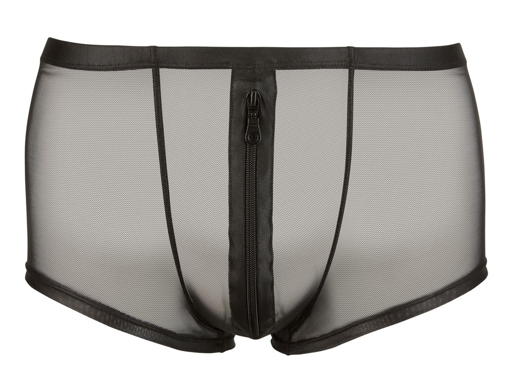 Shorty sexy à zip Hileo Noir