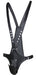 Singlet Open Rompers Simili Noir