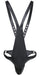 Singlet Open Rompers Simili Noir