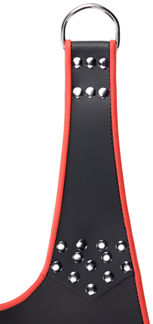 Sling en cuir 5 Points Noir-Rouge