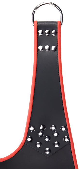 Sling en cuir 5 Points Noir-Rouge
