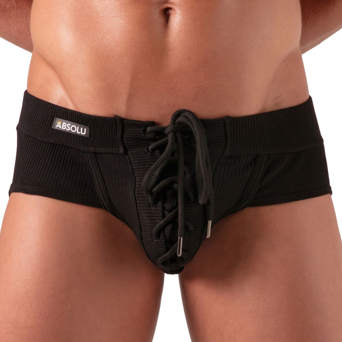 Slip avec lacets Laced Noir