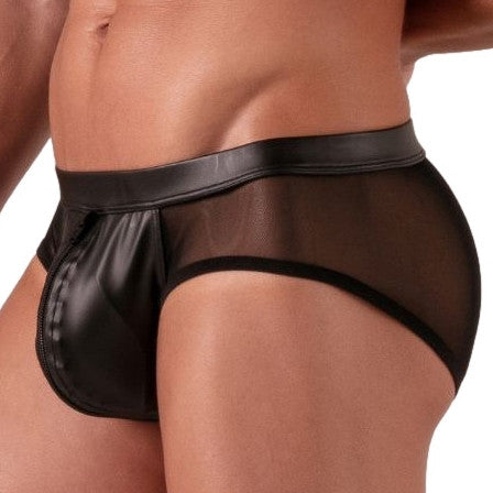 Slip avec zip Rebel Noir