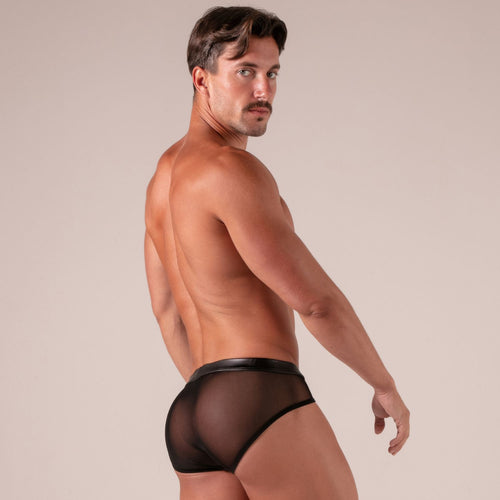 Slip avec zip Rebel Noir