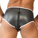 Slip en néoprène Xrub avec Zip Avant/Arrière Noir-Blanc