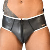 Slip en néoprène Xrub avec Zip Avant/Arrière Noir-Blanc