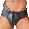 Slip en néoprène Xrub avec Zip Avant/Arrière Noir-Rouge