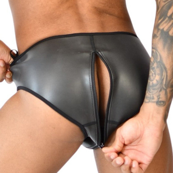 Slip en néoprène Xrub avec Zip Avant/Arrière Noir