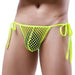 Slip Filet avec Cordons Net Loop Jaune fluo