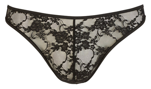 Slip sexy dentelle FlowThin Noir