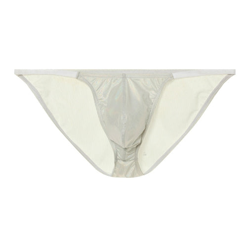 Slip sexy Shiny Line Argenté