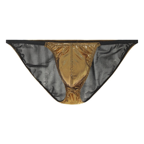 Slip sexy Shiny Line Doré
