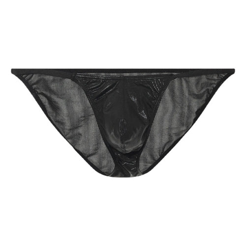 Slip sexy Shiny Line Noir