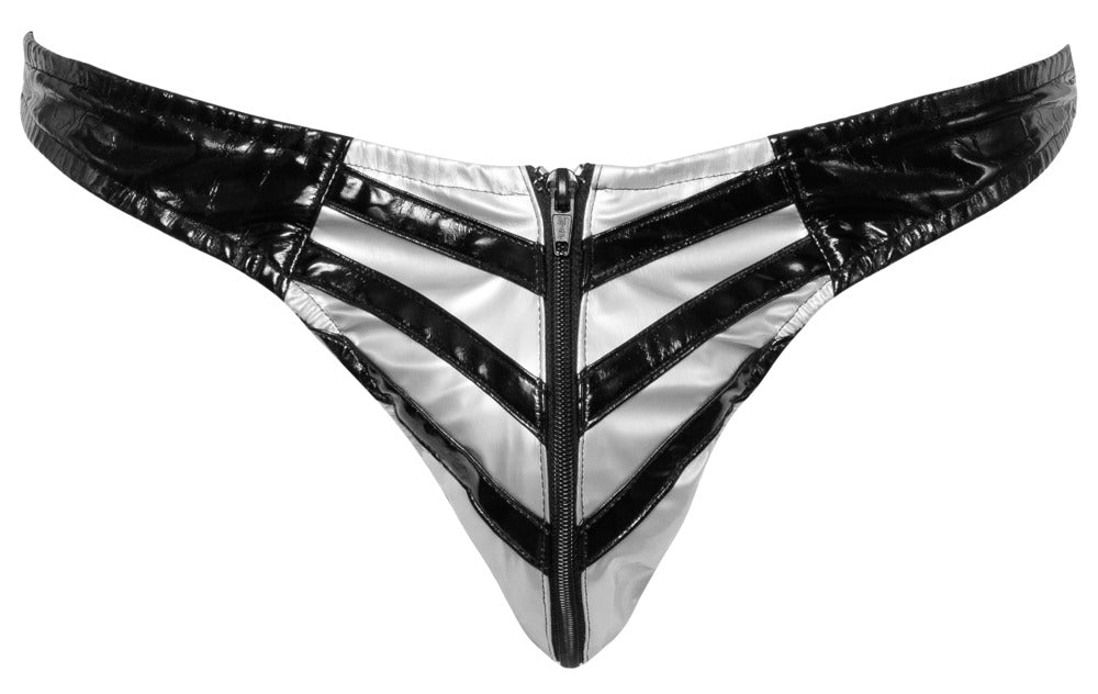 Slip sexy Vinyl Raft Noir-Argenté