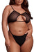 Soutien-Gorge Transparent Grande Taille Bravia Noir