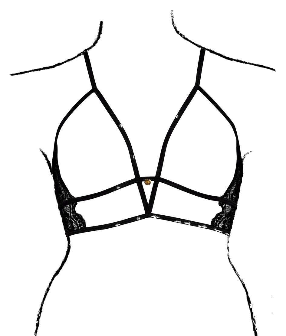 Soutien-gorge Triangle Ouvert Charma Noir