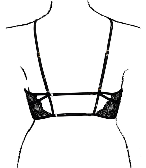 Soutien-gorge Triangle Ouvert Charma Noir