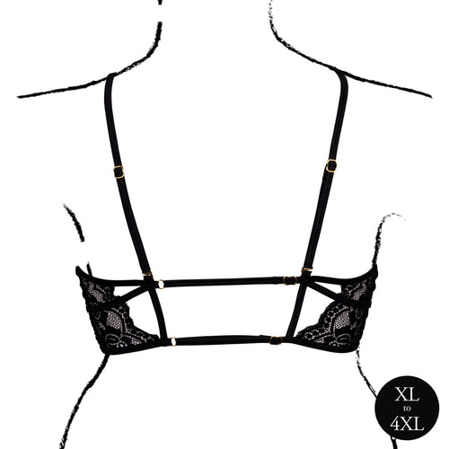 Soutien-gorge Triangle Ouvert Grande Taille Charma Noir