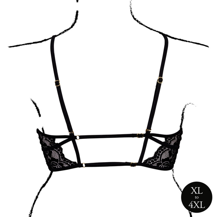 Soutien-gorge Triangle Ouvert Grande Taille Charma Noir