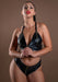 Soutien-Gorge Zippé Wetlook Noir