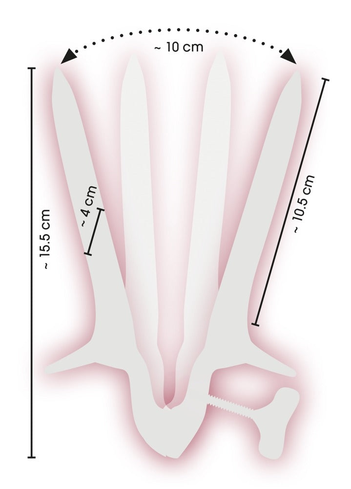 Spéculum Ass View 10.5 cm - Largeur 3.5-10cm