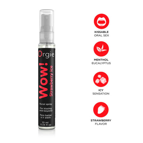 Spray pour Fellation Wow Fraise Glacée 10ml