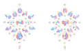 Stickers Cache-seins strass phosphorescents Glow Nipples