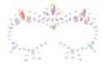 Stickers Strass Contours des Yeux phosphorescents Glow Jewelry
