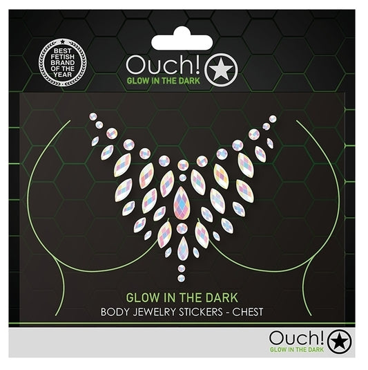 Stickers Strass Décolleté Phosphorescents Glow Chest