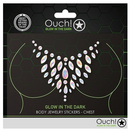 Stickers Strass Décolleté Phosphorescents Glow Chest