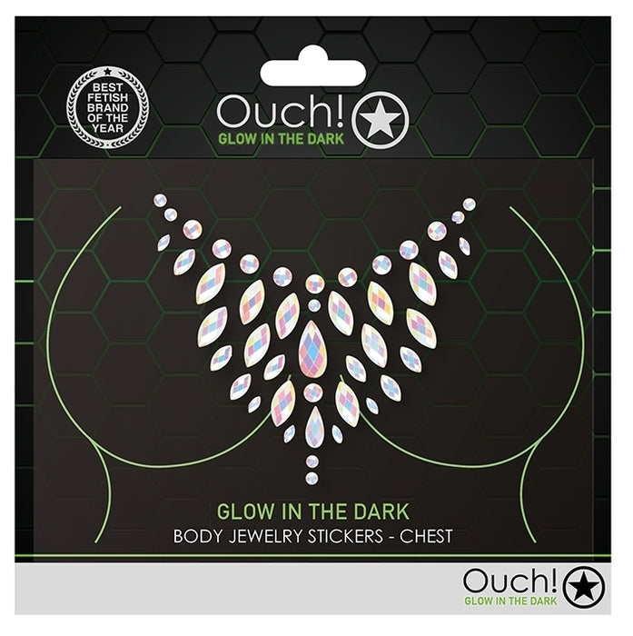 Stickers Strass Décolleté Phosphorescents Glow Chest