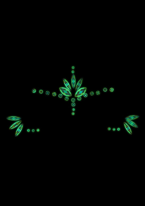 Stickers Strass Visage phosphorescent Glow Jewelry