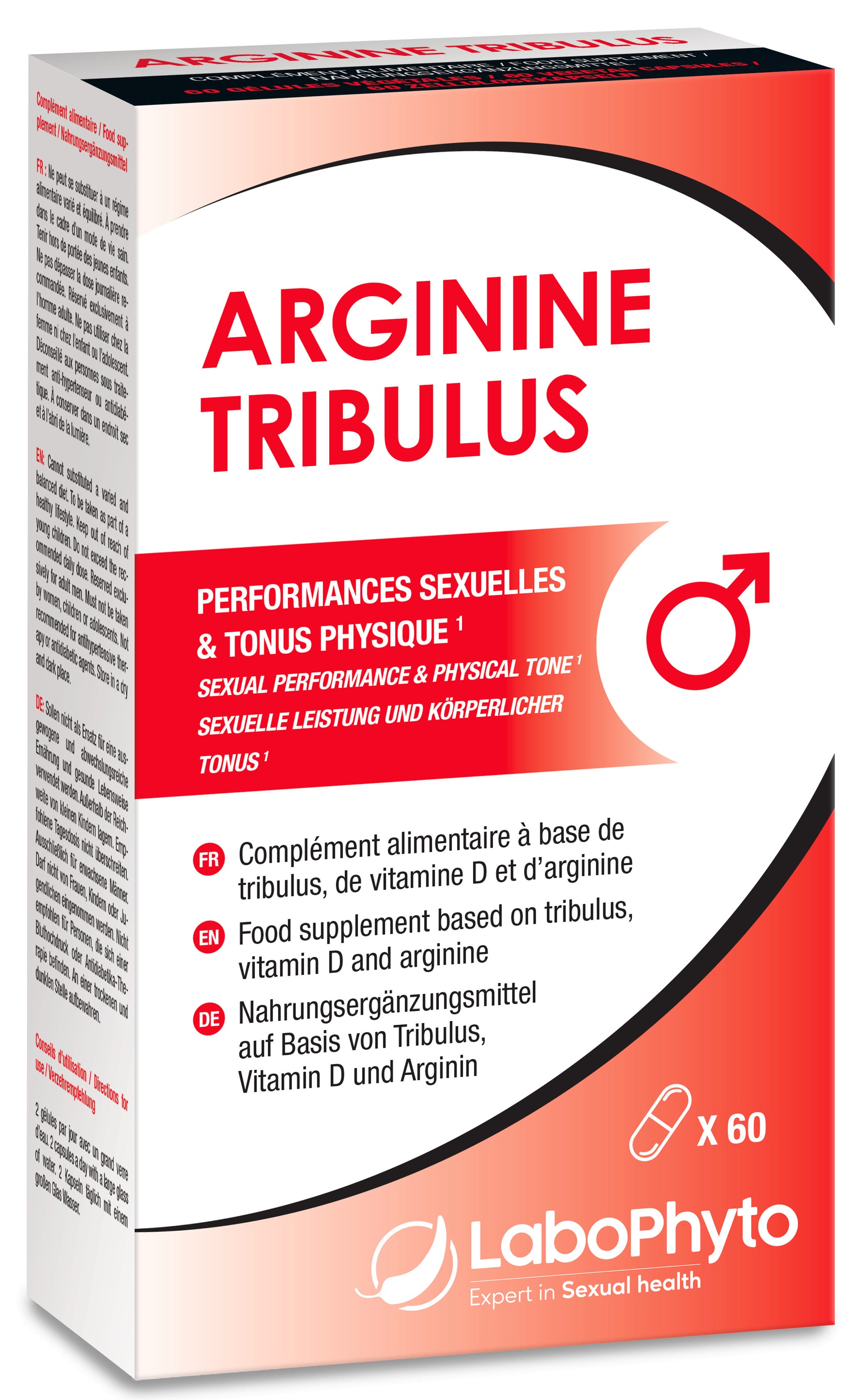 Stimulant Arginine / Tribulus - 60 gélules