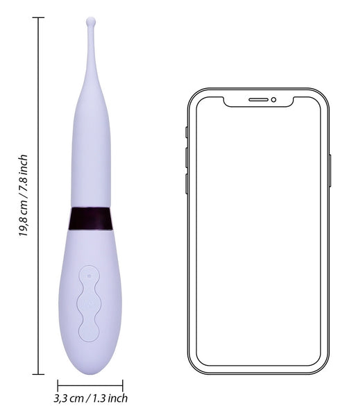 Stimulateur avec pointe vibrante Tip Vibrator 20 cm Violet