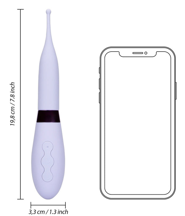 Stimulateur avec pointe vibrante Tip Vibrator 20 cm Violet
