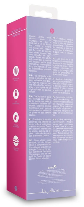 Stimulateur avec pointe vibrante Tip Vibrator 20 cm Violet