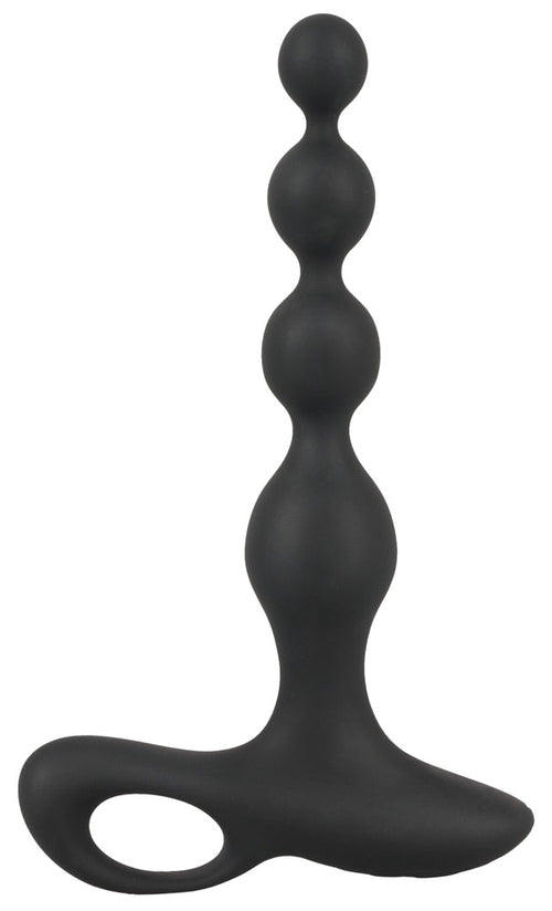 Stimulateur Beads Velvet 16.5 x 3.5 cm Noir