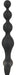 Stimulateur Beads Velvet 16.5 x 3.5 cm Noir