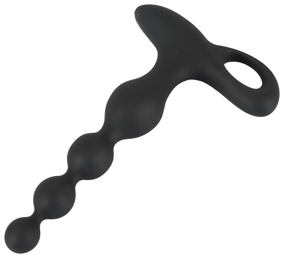 Stimulateur Beads Velvet 16.5 x 3.5 cm Noir