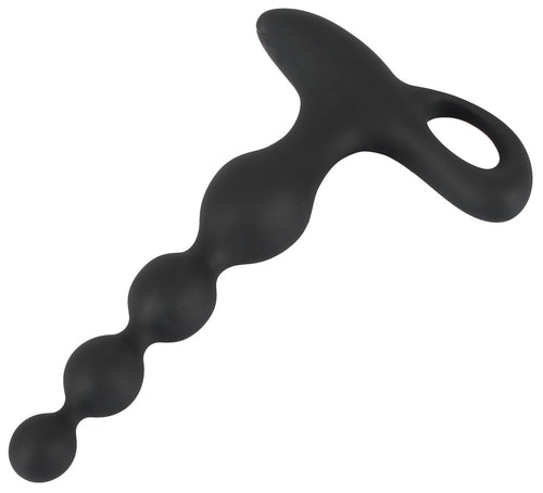 Stimulateur Beads Velvet 16.5 x 3.5 cm Noir