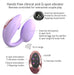 Stimulateur Clitoris et Point G Wonderlover Love to Love Mauve